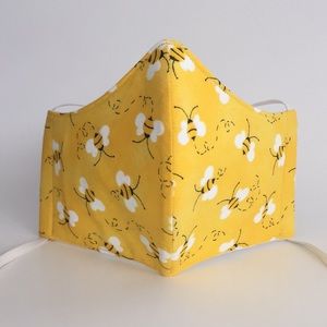 Bumblebee Handmade Fabric Face Mask